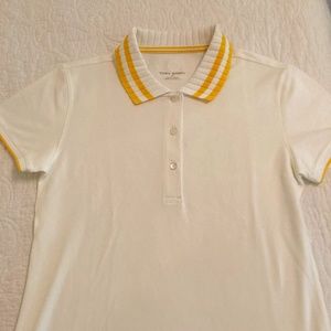 Tory Sport Performance Pique Pleated-Collar Polo